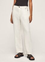 Pepe Jeans suorat housut joustavaa kangasta naiset mousse TB00311 - Image 2