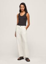 Pepe Jeans suorat housut joustavaa kangasta naiset mousse TB00311