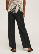 Pepe Jeans suorat housut joustavaa kangasta naiset musta TB00291 - Image 4