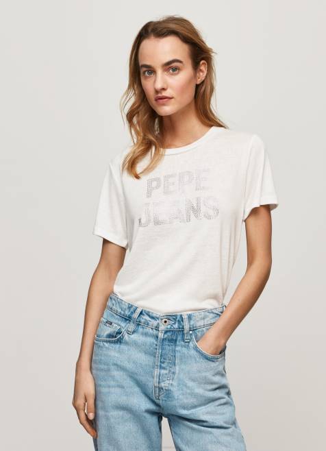 pepe_jeans_t_paita_strassiprintilla_logolla_naiset_valkoinen_tb00451.jpg Pepe Jeans t-paita strassiprintillä logolla naiset valkoinen TB00451 - Image 1