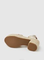 Pepe Jeans taffy-nahkaiset yösandaalit naiset kulta TB00646 - Image 5