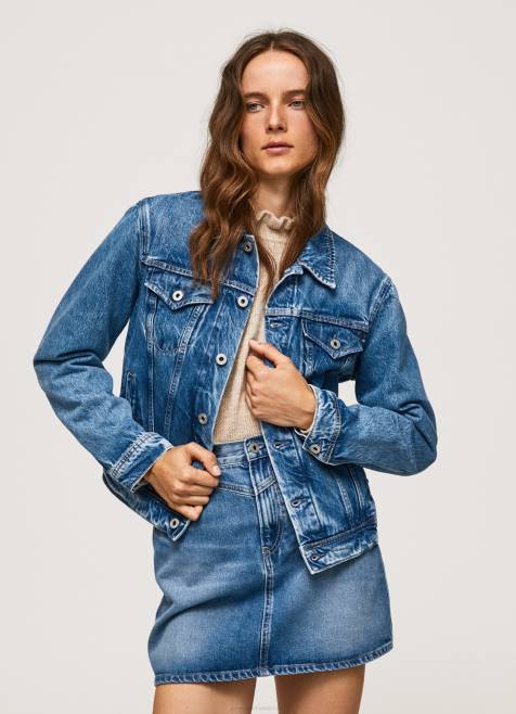 pepe_jeans_tavallinen_farkkutakki_naiset_denim_tb0097.jpg Pepe Jeans tavallinen farkkutakki naiset denim TB0097 - Image 1