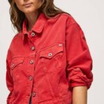 Pepe Jeans tavallinen farkkutakki naiset studio punainen TB00141