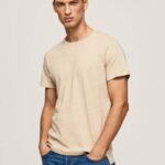 Pepe Jeans tavallinen puuvillainen t-paita miehet maltaat TB00996