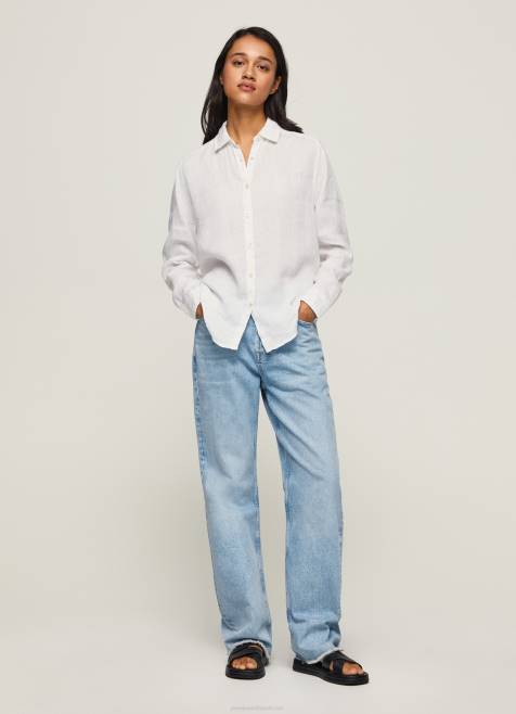 pepe_jeans_tavallinen_tavallinen_paita_naiset_valkoinen_tb00333.jpg Pepe Jeans tavallinen tavallinen paita naiset valkoinen TB00333 - Image 1