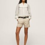 Pepe Jeans tavalliset chinoshortsit naiset kivi TB00524