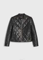 Pepe Jeans timanttimuotoinen nahkatakki naiset musta TB00140 - Image 5