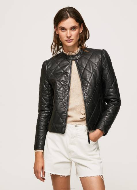 pepe_jeans_timanttimuotoinen_nahkatakki_naiset_musta_tb00140.jpg Pepe Jeans timanttimuotoinen nahkatakki naiset musta TB00140 - Image 1