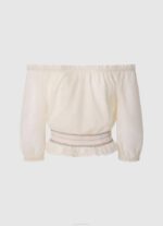 Pepe Jeans top sella röyhelöinen etupaneeli tyttö mousse TB001434 - Image 2