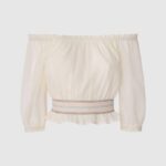 Pepe Jeans top sella röyhelöinen etupaneeli tyttö mousse TB001434