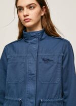 Pepe Jeans union jack print puuvillaparka naiset valtameri TB00127 - Image 2