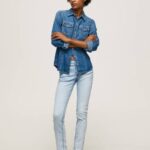 Pepe Jeans uudet brooke midrise tavalliset farkut naiset denim TB0010