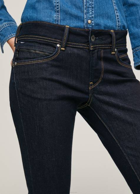 Pepe Jeans uudet brooke slim fit keskivyötäröiset farkut naiset denim TB009 - Image 3