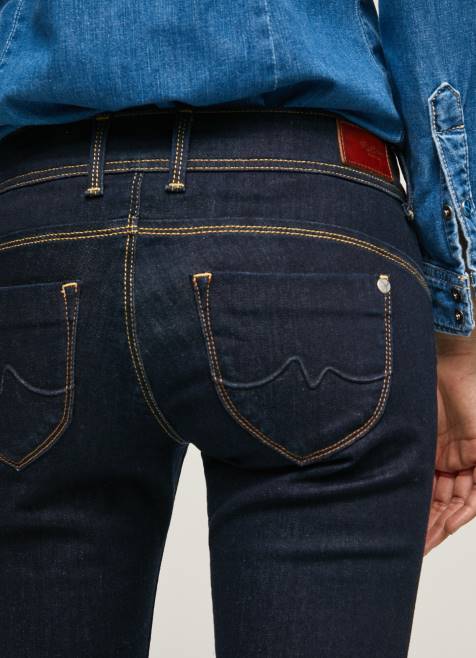 Pepe Jeans uudet brooke slim fit keskivyötäröiset farkut naiset denim TB009 - Image 5