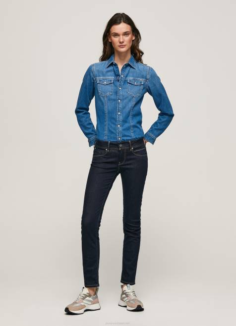 Pepe Jeans uudet brooke slim fit keskivyötäröiset farkut naiset denim TB009 - Image 1