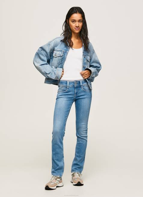 pepe_jeans_uudet_gen_midrise_regular_fit_farkut_naiset_denim_tb0013.jpg Pepe Jeans uudet gen midrise regular fit farkut naiset denim TB0013 - Image 1