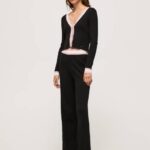 Pepe Jeans uurretut housut naiset musta TB00306