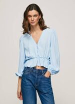 Pepe Jeans V-pääntie lyhennetty istuva toppi naiset lahti TB00326