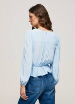 Pepe Jeans V-pääntie lyhennetty istuva toppi naiset lahti TB00326 - Image 4