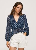 Pepe Jeans V-pääntie lyhennetty istuva toppi naiset multi TB00358