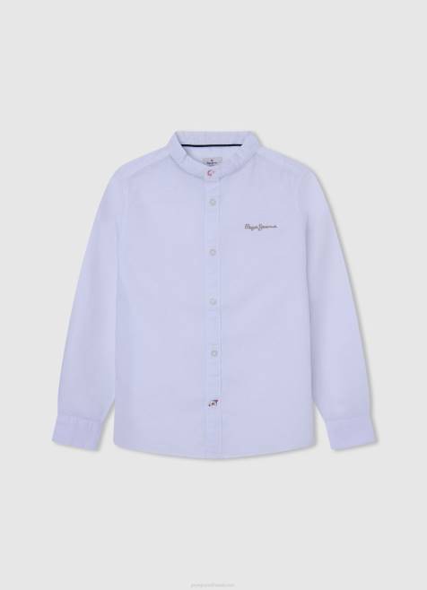 pepe_jeans_vaahtera_paita_mao_kaulus_poika_luonnonvalkoinen_tb001671.jpg Pepe Jeans vaahtera paita mao-kaulus poika luonnonvalkoinen TB001671 - Image 1