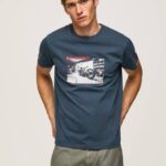Pepe Jeans valokuvaprintti t-paita miehet jarman TB00954