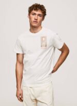 Pepe Jeans valokuvaprintti t-paita miehet luonnonvalkoinen TB00990 - Image 2