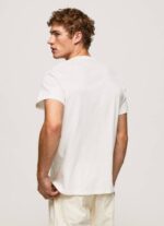 Pepe Jeans valokuvaprintti t-paita miehet luonnonvalkoinen TB00990 - Image 4