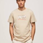 Pepe Jeans valokuvaprintti t-paita miehet maltaat TB00989