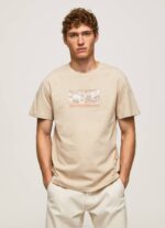 Pepe Jeans valokuvaprintti t-paita miehet maltaat TB00989