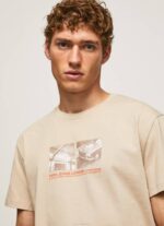Pepe Jeans valokuvaprintti t-paita miehet maltaat TB00989 - Image 3