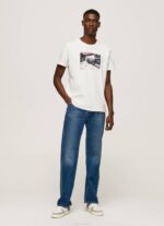 Pepe Jeans valokuvaprintti t-paita miehet valkoinen TB00955 - Image 2