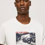 Pepe Jeans valokuvaprintti t-paita miehet valkoinen TB00955