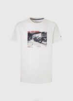 Pepe Jeans valokuvaprintti t-paita miehet valkoinen TB00955 - Image 5