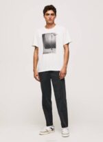 Pepe Jeans valokuvaprintti t-paita miehet valkoinen TB00958 - Image 2