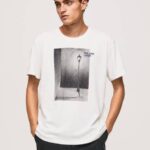 Pepe Jeans valokuvaprintti t-paita miehet valkoinen TB00958