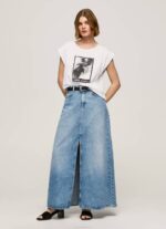 Pepe Jeans valokuvaprintti t-paita naiset valkoinen TB00387 - Image 2