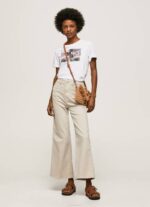 Pepe Jeans valokuvaprintti t-paita naiset valkoinen TB00432 - Image 2