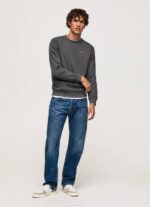 Pepe Jeans valokuvatulostuspusero miehet pesty mustaksi TB00885 - Image 2