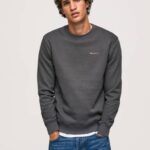Pepe Jeans valokuvatulostuspusero miehet pesty mustaksi TB00885
