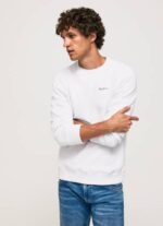 Pepe Jeans valokuvatulostuspusero miehet valkoinen TB00867 - Image 3