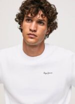 Pepe Jeans valokuvatulostuspusero miehet valkoinen TB00867 - Image 4