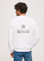 Pepe Jeans valokuvatulostuspusero miehet valkoinen TB00867 - Image 5