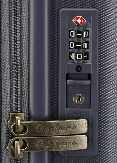 Pepe Jeans vaunun abs 55cm. korosta kova matkalaukku naiset laivasto TB00757 - Image 5