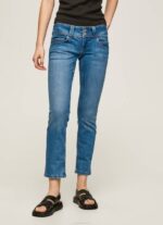 Pepe Jeans venus säännöllisesti istuvat matalavyötäröiset farkut naiset denim TB0033 - Image 2