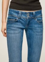Pepe Jeans venus säännöllisesti istuvat matalavyötäröiset farkut naiset denim TB0033 - Image 3