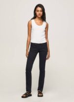 Pepe Jeans venus venus suoramalliset matalavyötäröiset farkut naiset musta TB00298