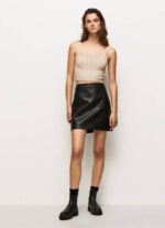 Pepe Jeans vetoketjullinen minihame naiset musta TB00484