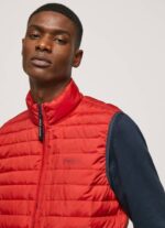 Pepe Jeans vetoketjullinen pehmustettu liivi miehet studio punainen TB00843