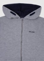 Pepe Jeans vetoketjullinen puuvillapusero poika harmaa marli TB001589 - Image 3